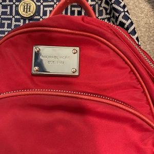 Red Michael Kors backpack $35 ono